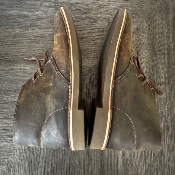 Clarks Chukka Boots Mens Brown Leather Bushacre 2 Desert 10.5M STYLE: 15522 - Picture 8 of 10